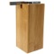 Soap Dispenser, Large, Wood, with Chrome Pump